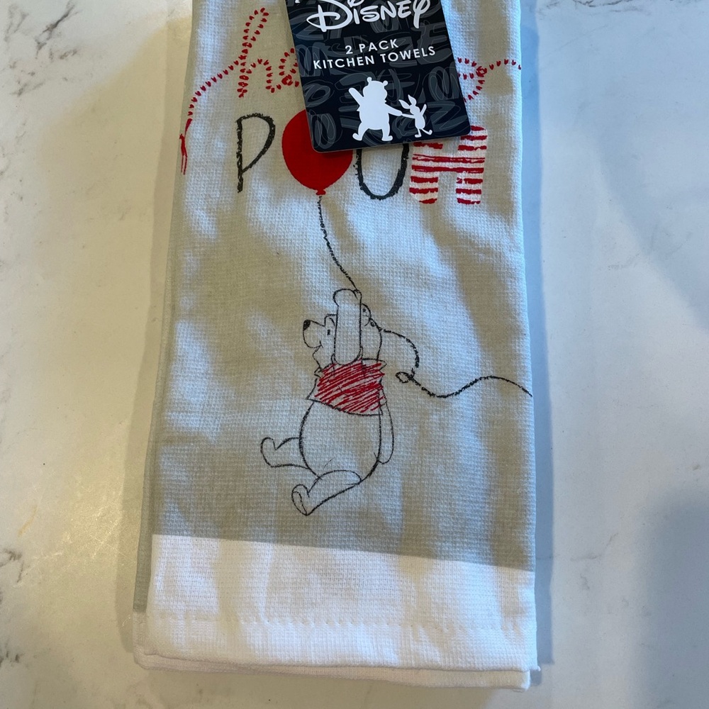 Disney Kitchen Towels with Red and White Design